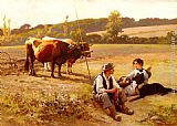 Famous Rest Paintings - Rest In The Fields